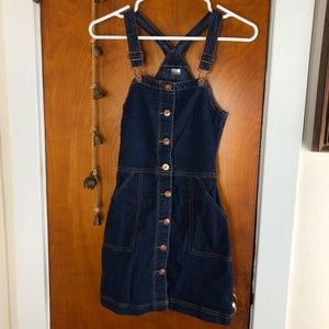 H&M Divided Overall Jean Dress Blue Size 0